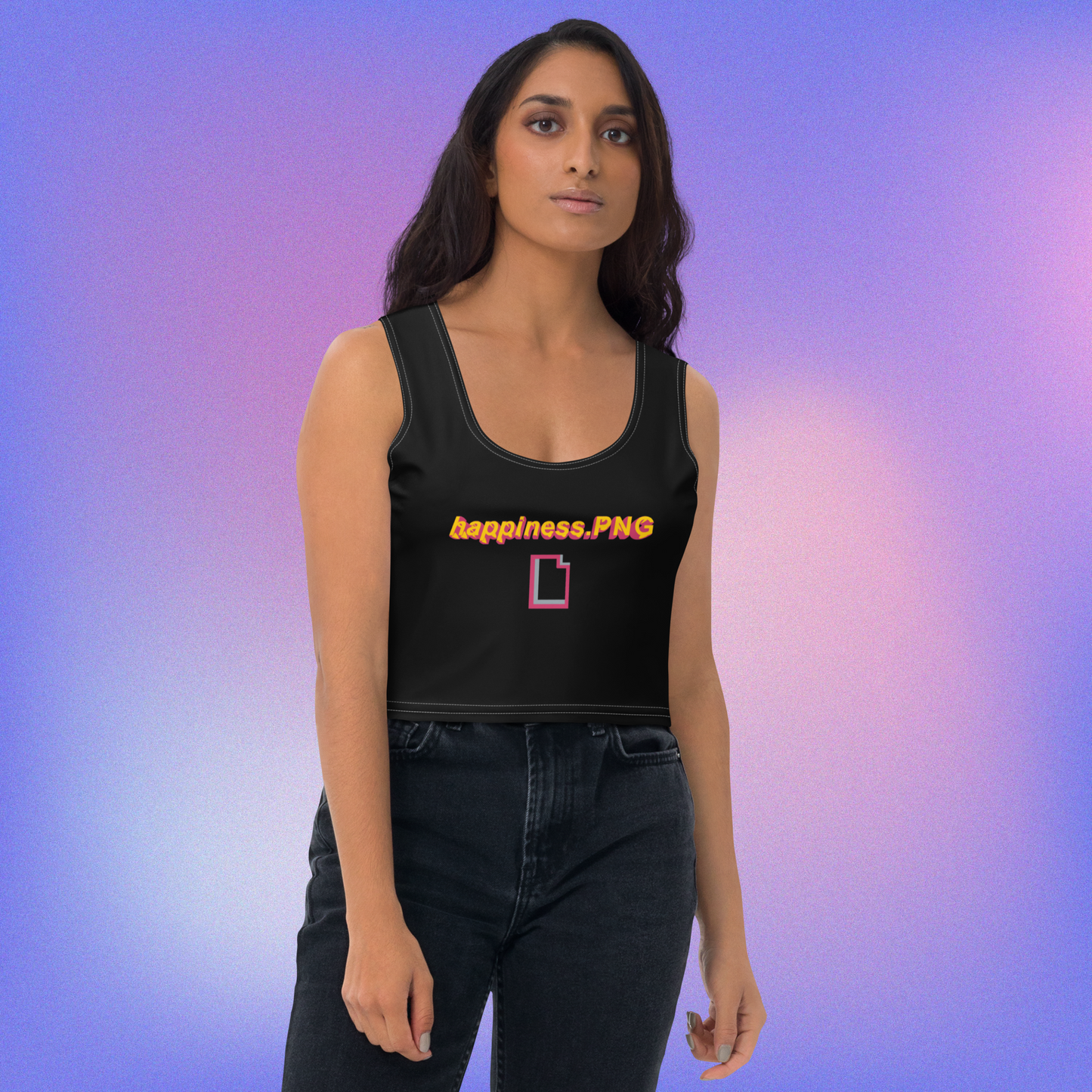 happiness.PNG Crop Tank