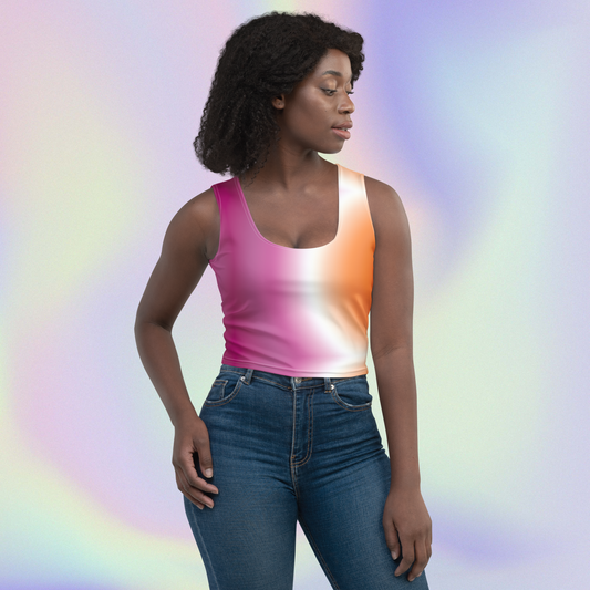 Lesbian Gradient Crop Tank