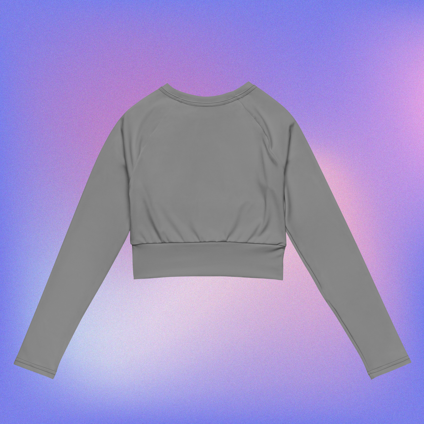 1-color Long-Sleeve Crop Top