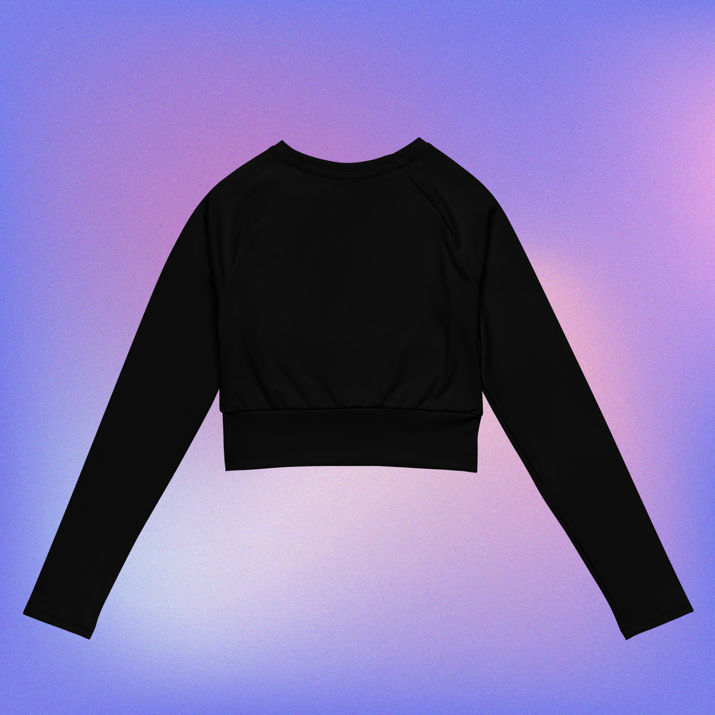 1-color Long-Sleeve Crop Top