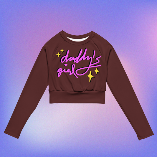 Daddy's Girl Long-Sleeve Crop Top