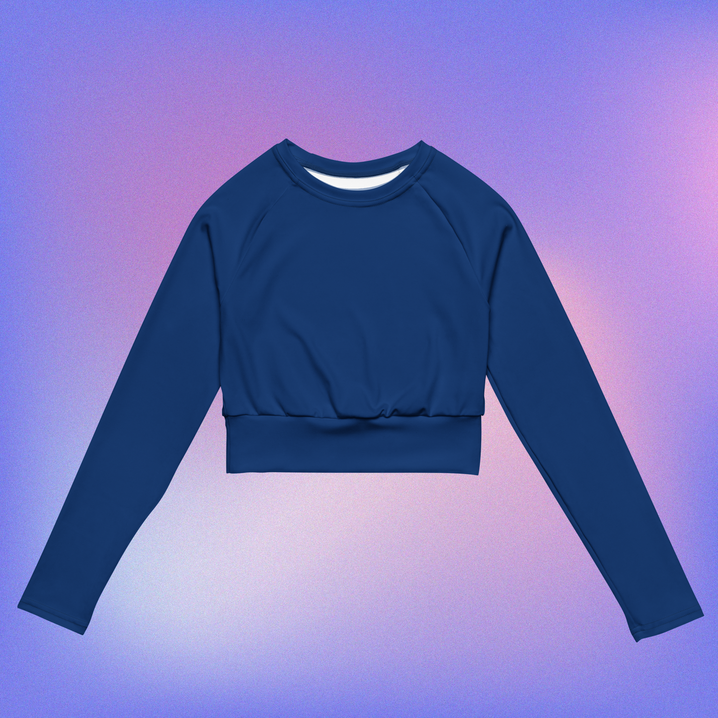 1-color Long-Sleeve Crop Top