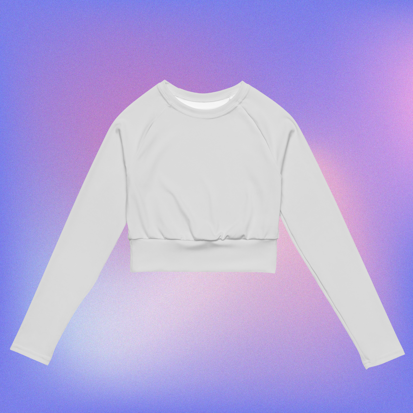 1-color Long-Sleeve Crop Top