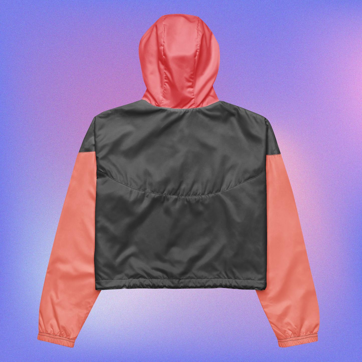 Color Block Crop Windbreaker