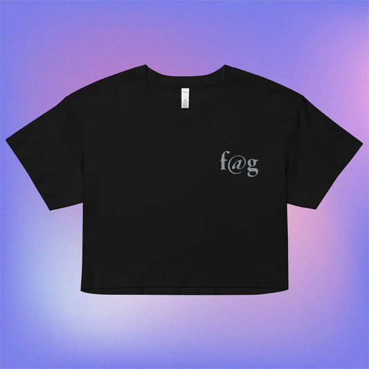 f@g Embroidered Crop Top