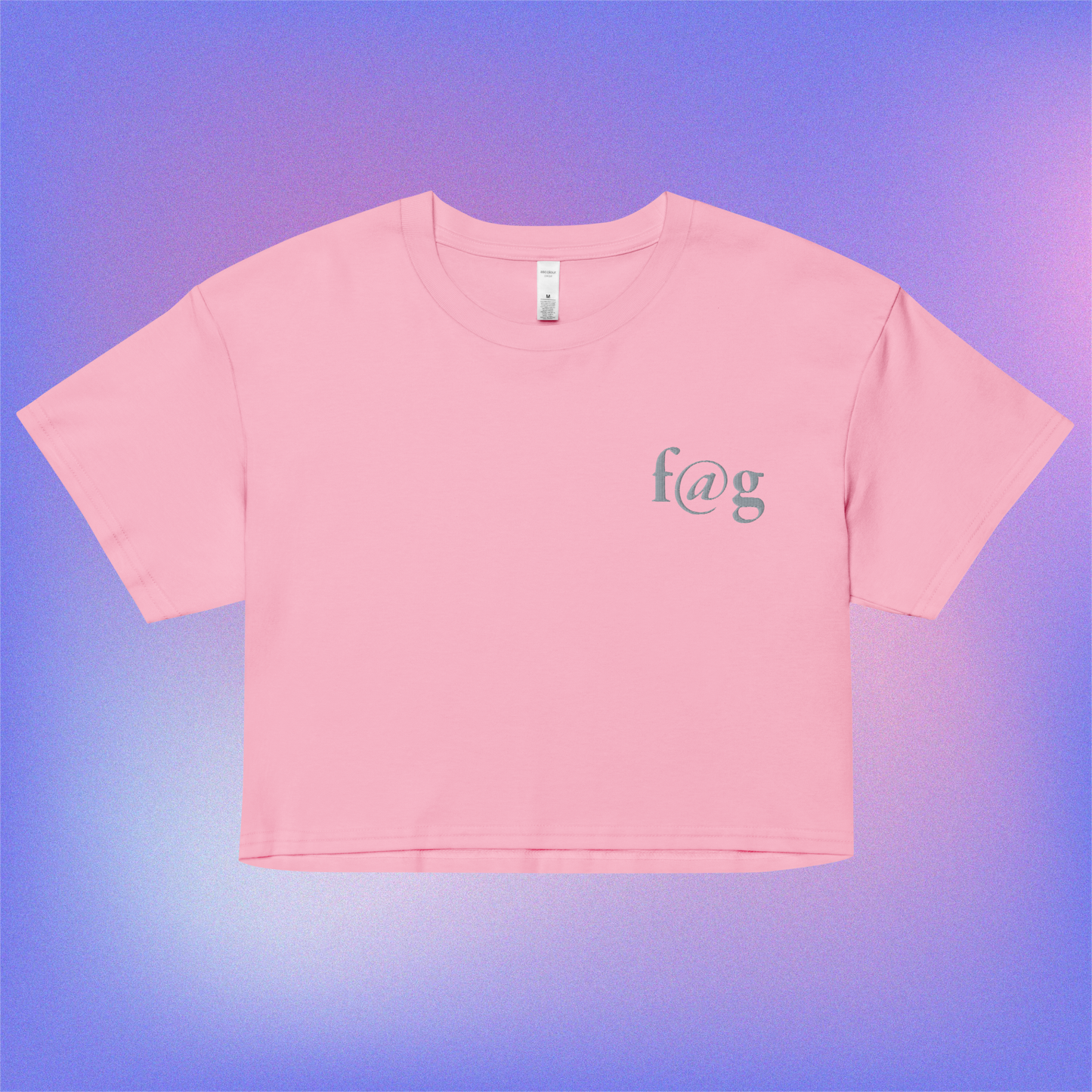 f@g Embroidered Crop Top