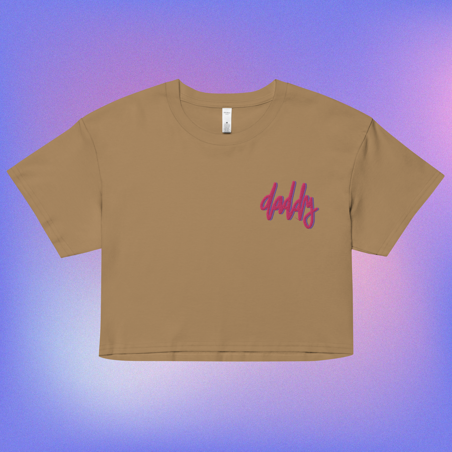 Daddy Embroidered Crop Top