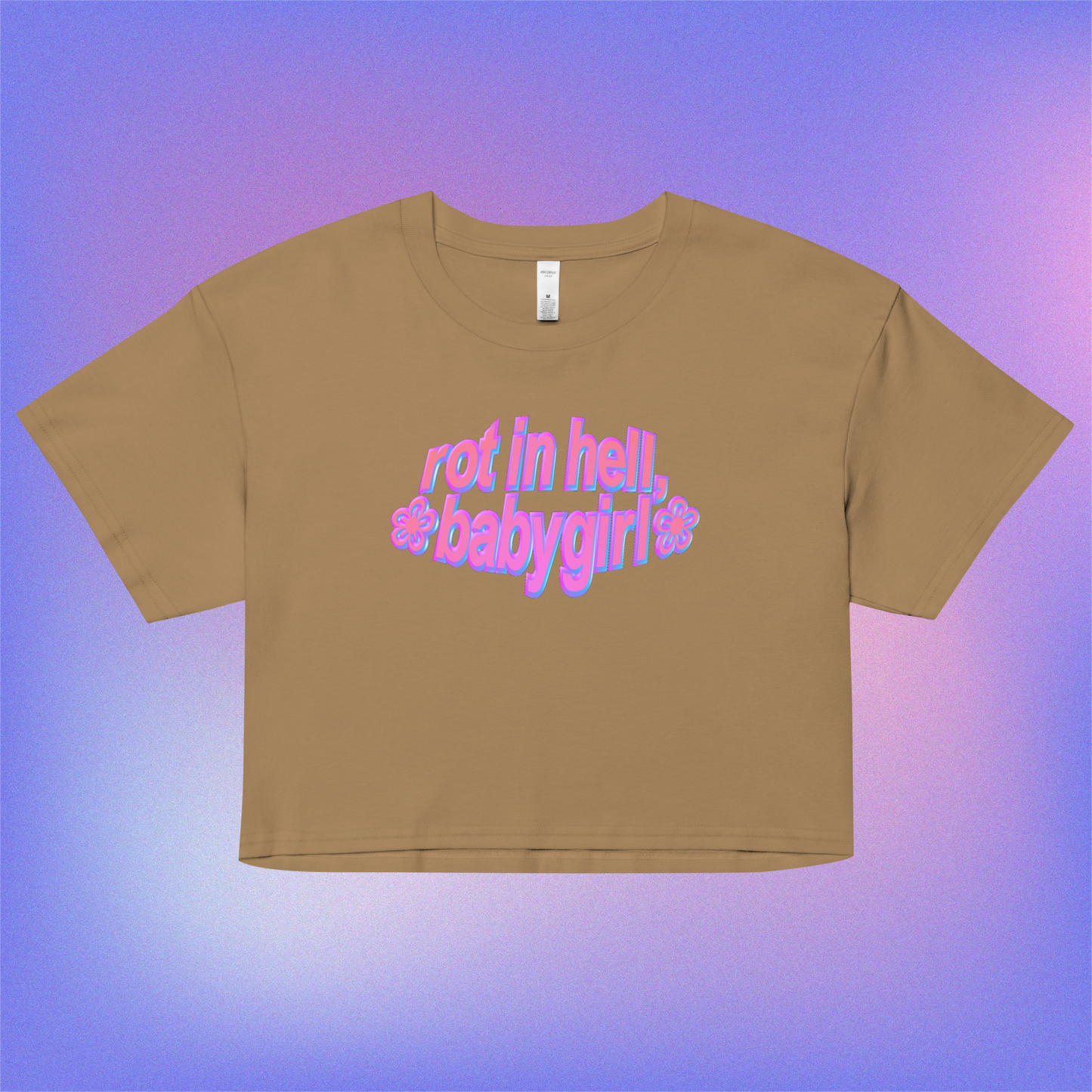 rot in hell, babygirl Crop Top