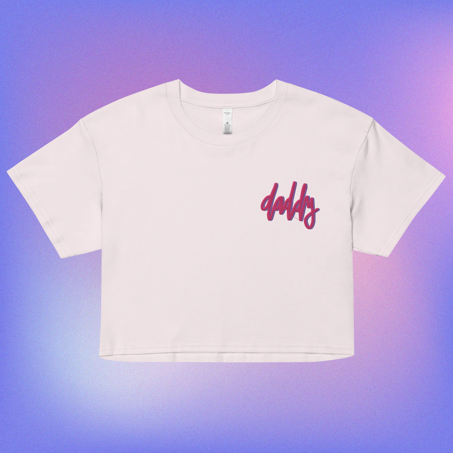 Daddy Embroidered Crop Top