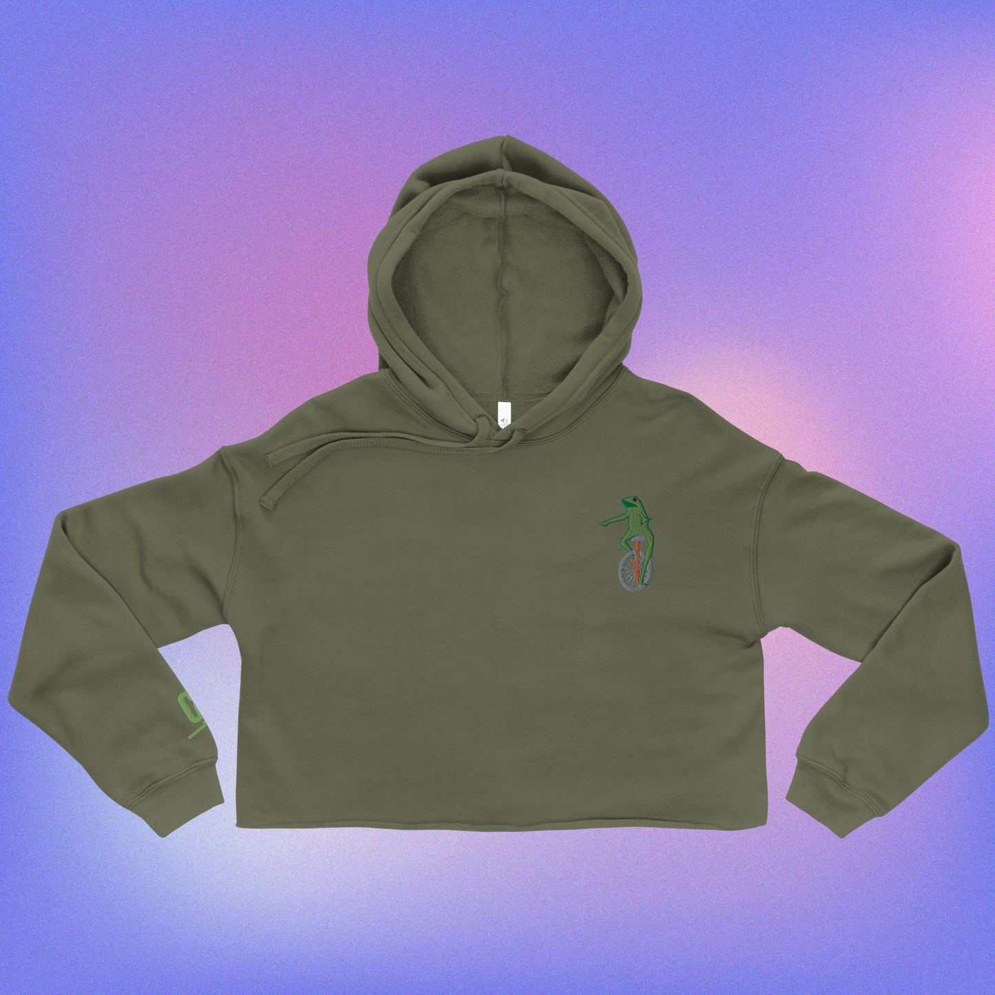 Dat Boi Embroidered Crop Hoodie