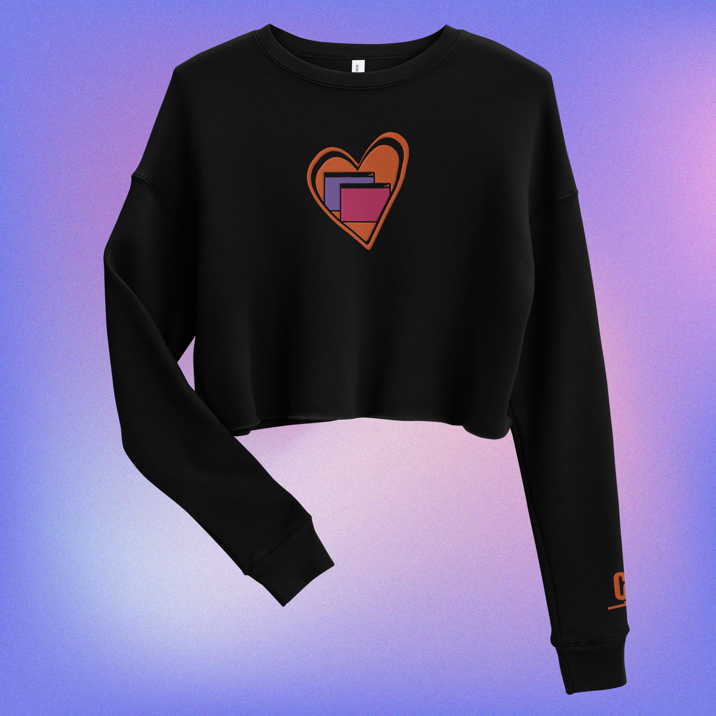 Heart Windows Crop Sweater