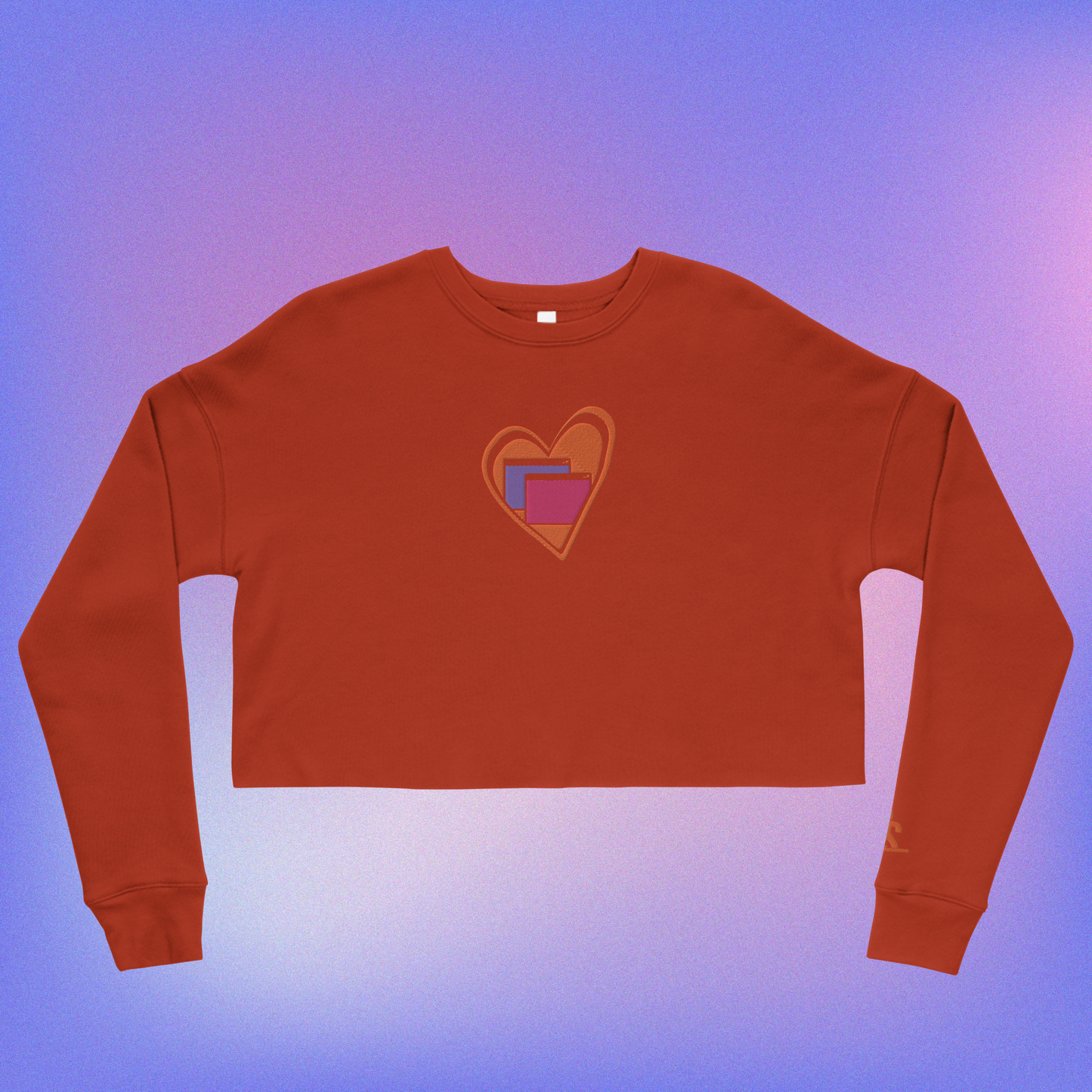 Heart Windows Crop Sweater