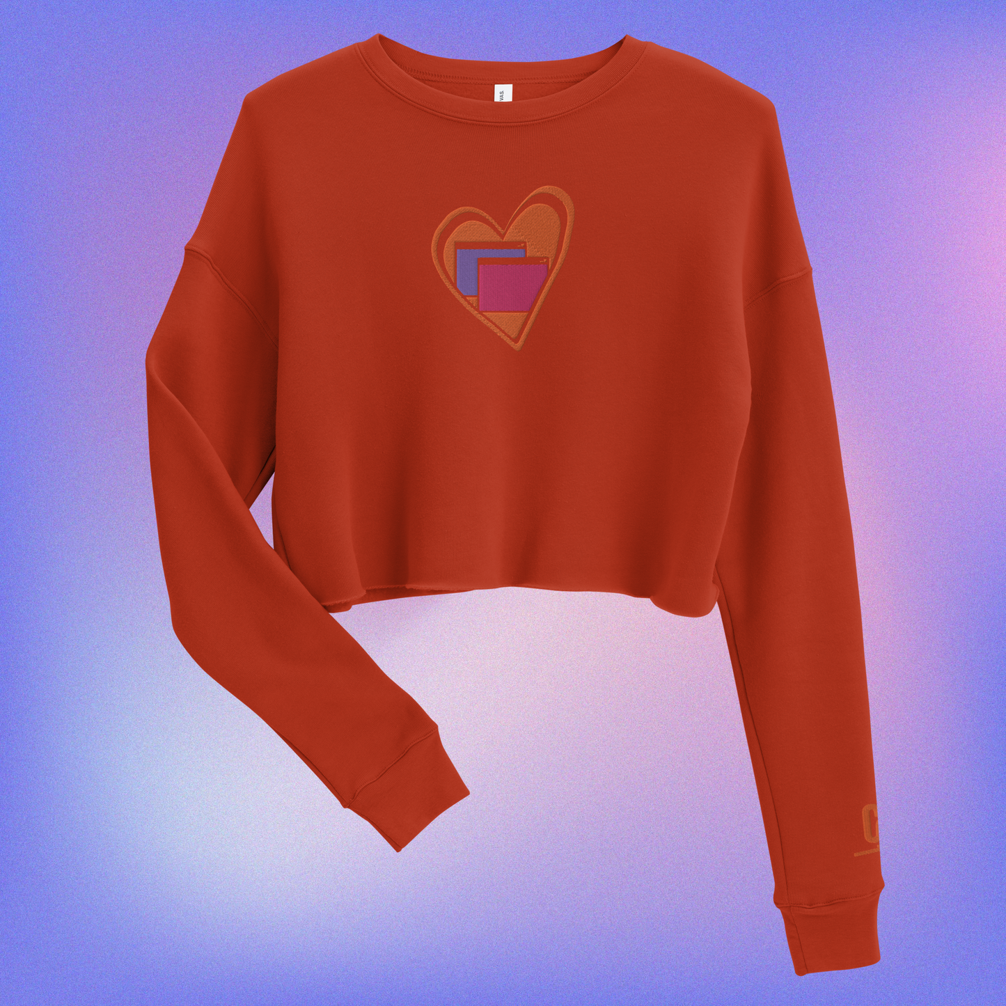 Heart Windows Crop Sweater