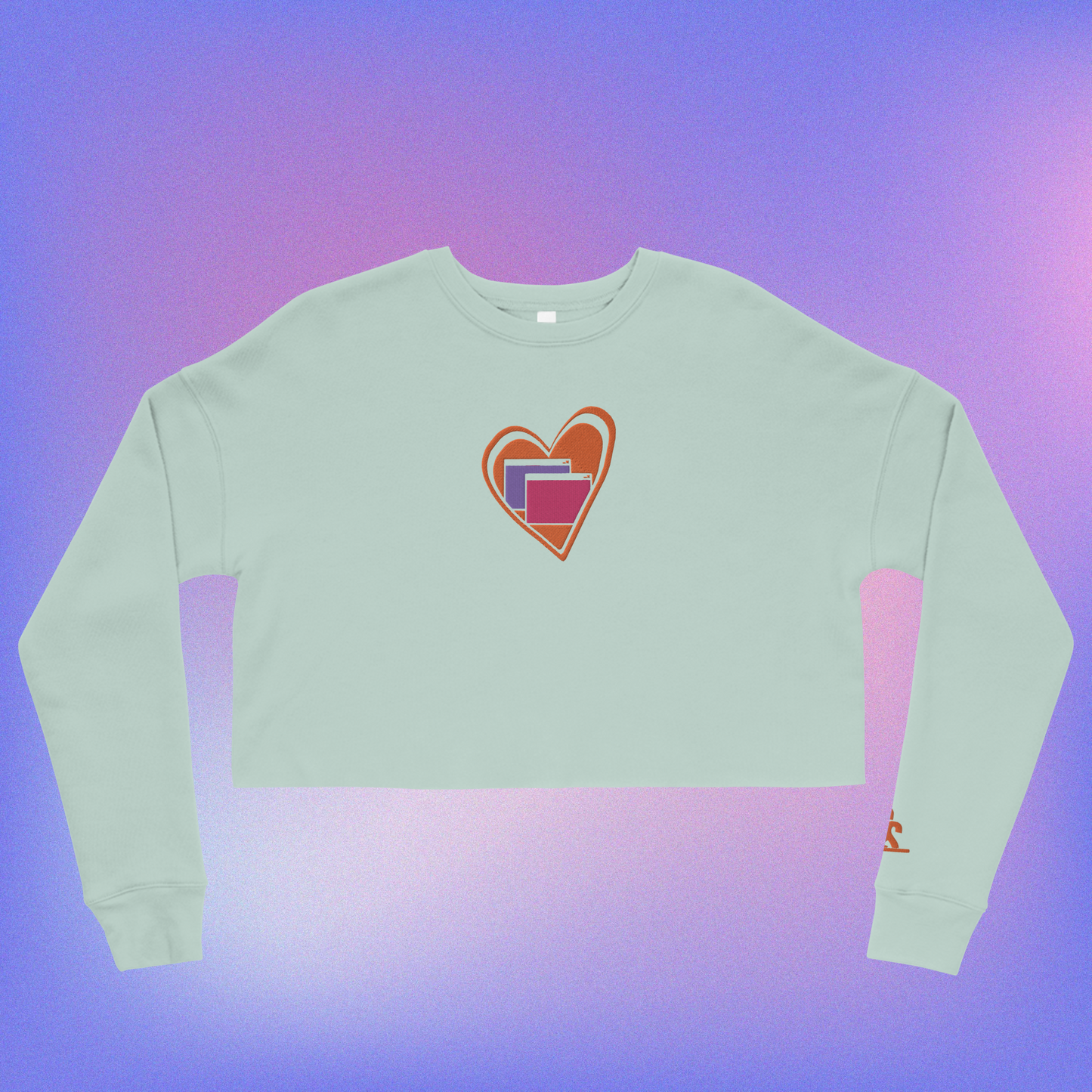 Heart Windows Crop Sweater