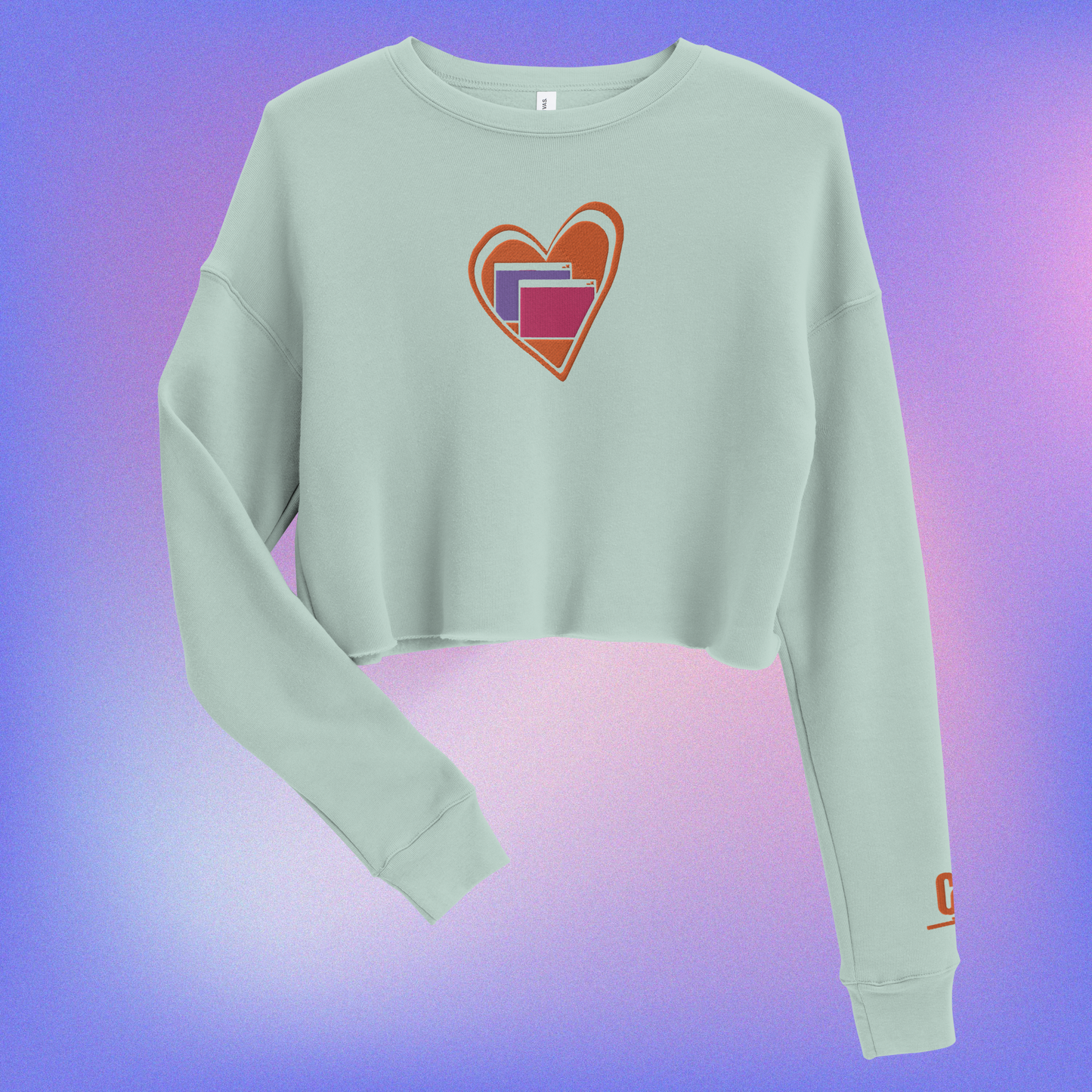 Heart Windows Crop Sweater