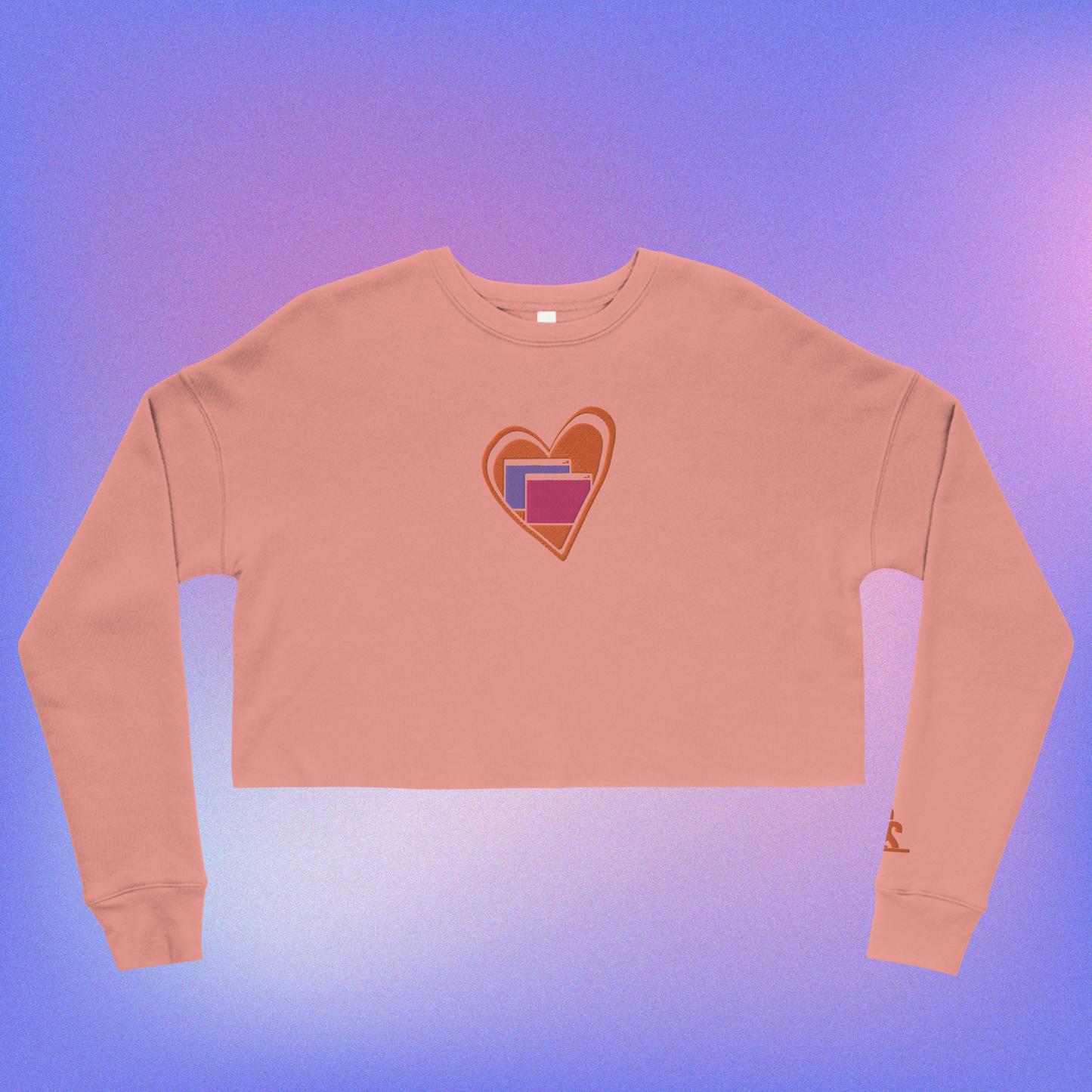 Heart Windows Crop Sweater